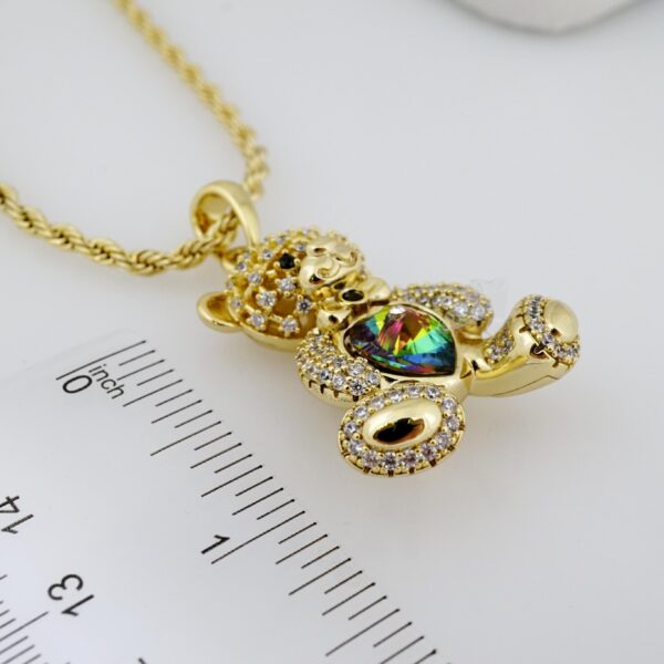Cadena de Acero Bañada en Oro 14k – CH0128 - Imagen 3