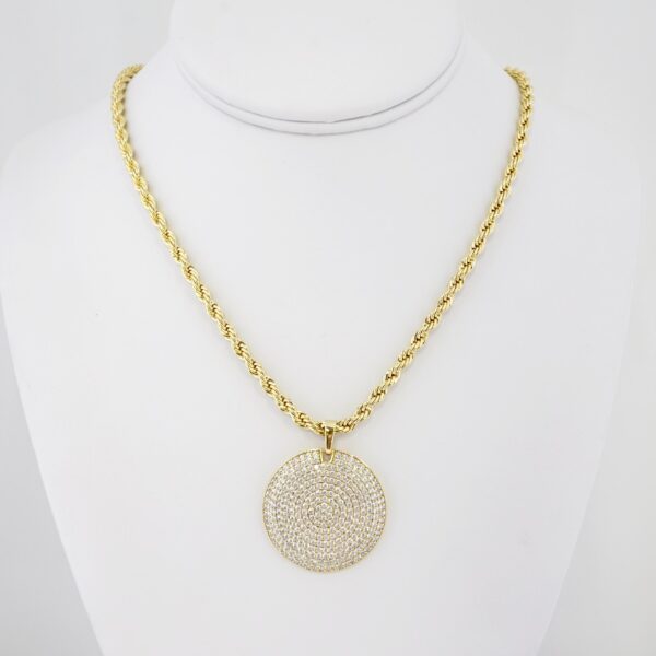 Cadena de Acero Bañada en Oro 14k – CH0130
