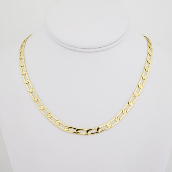 Cadena de Acero Bañada en Oro 14k – CH0131