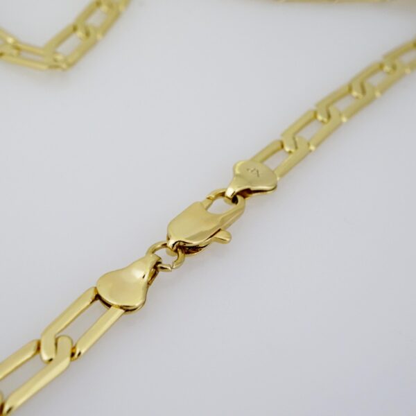 Cadena de Acero Bañada en Oro 14k – CH0131 - Imagen 3