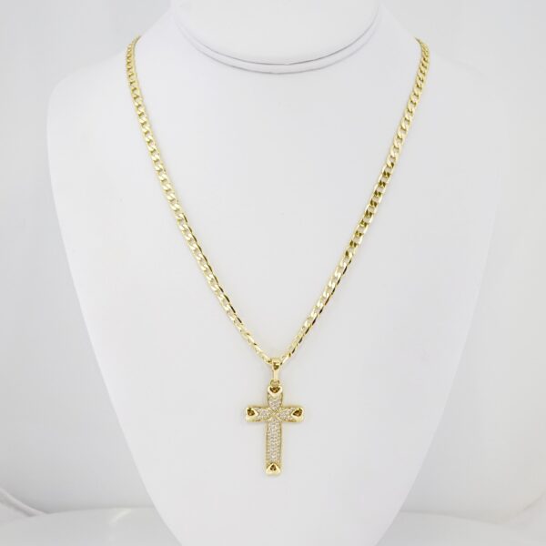 Cadena de Acero Bañada en Oro 14k – CH0122