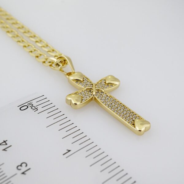 Cadena de Acero Bañada en Oro 14k – CH0122 - Imagen 3