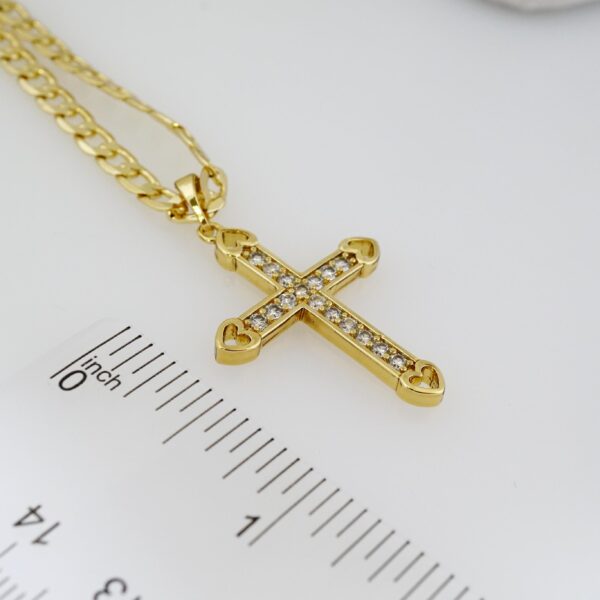 Cadena de Acero Bañada en Oro 14k – CH0118 - Imagen 3