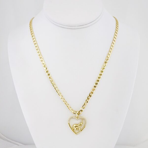 Cadena de Acero Bañada en Oro 14k – CH0117