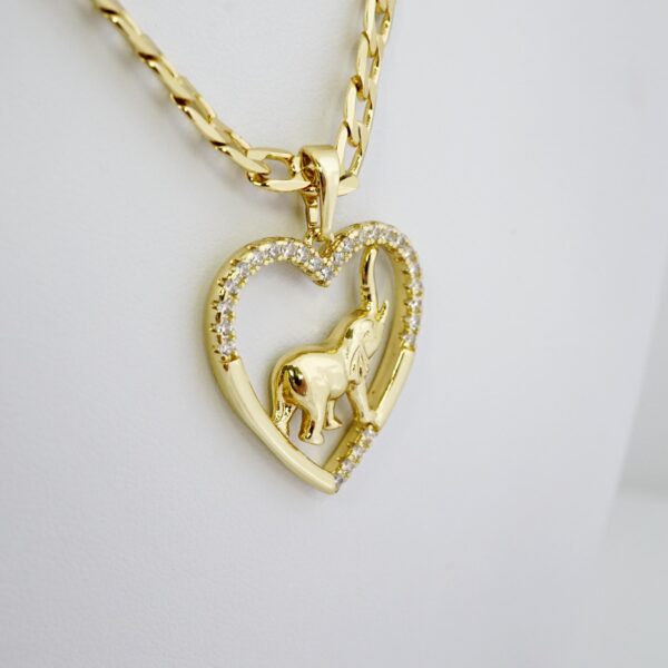 Cadena de Acero Bañada en Oro 14k – CH0117 - Imagen 2
