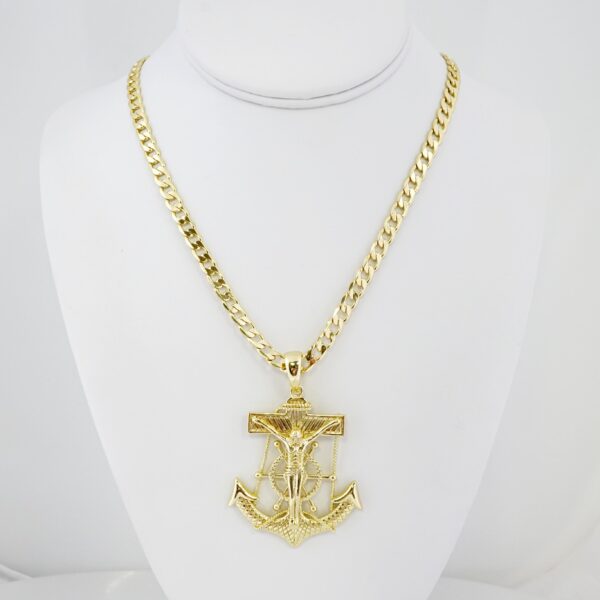 Cadena de Hombre en Acero Bañada en Oro 14k – MCH014