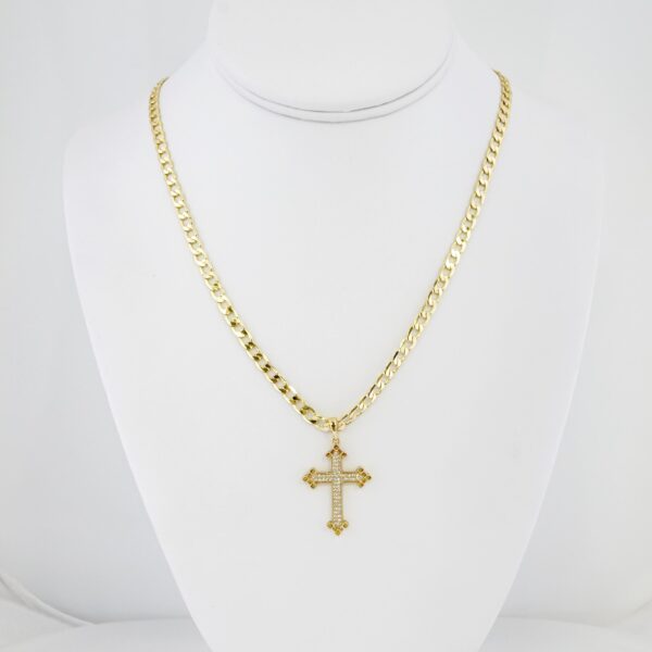 Cadena de Acero Bañada en Oro 14k – CH0114