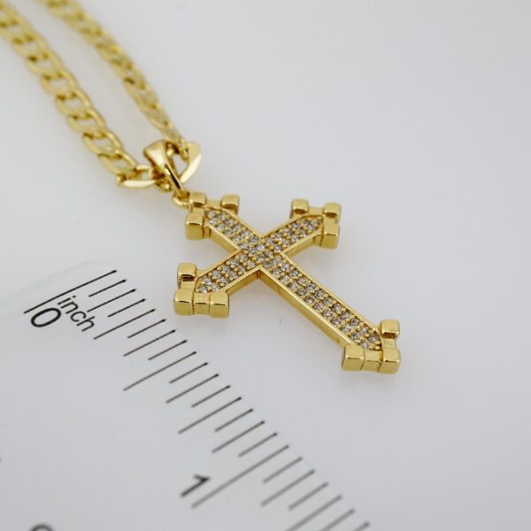Cadena de Acero Bañada en Oro 14k – CH0114 - Imagen 3