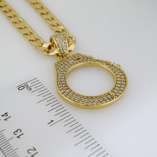 Cadena de Hombre en Acero Bañada en Oro 14k – MCH012 - Imagen 3