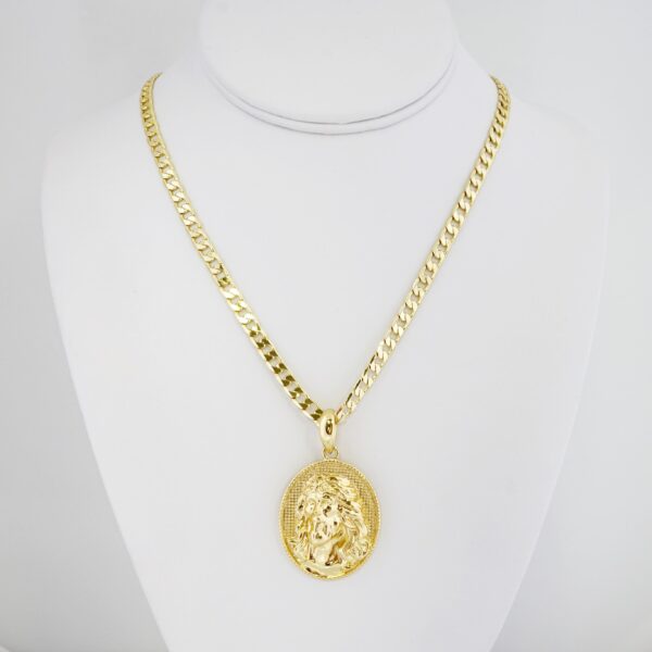 Cadena de Hombre en Acero Bañada en Oro 14k – MCH028
