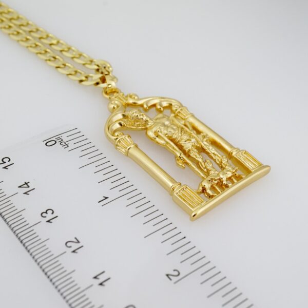 Cadena de Hombre en Acero Bañada en Oro 14k – MCH027 - Imagen 3