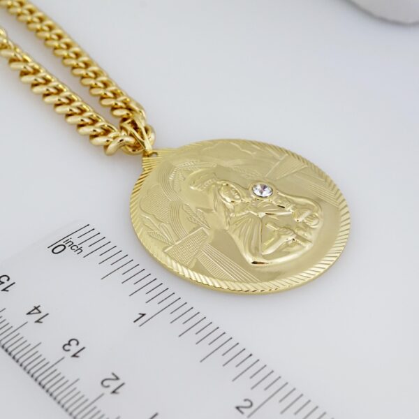 Cadena de Hombre en Acero Bañada en Oro 14k – MCH017 - Imagen 3