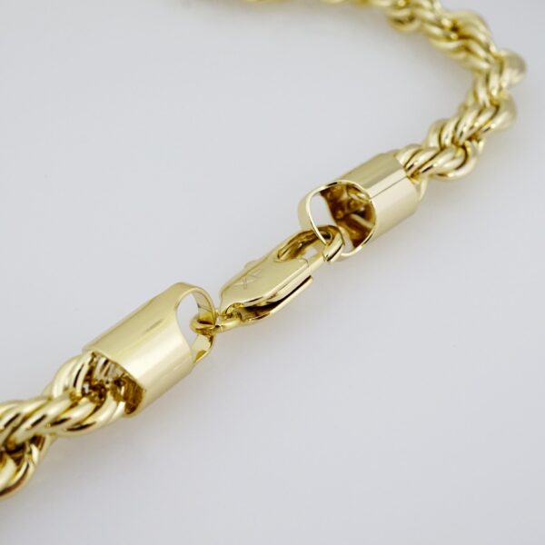 Cadena de Hombre en Acero Bañada en Oro 14k – MCH022 - Imagen 3