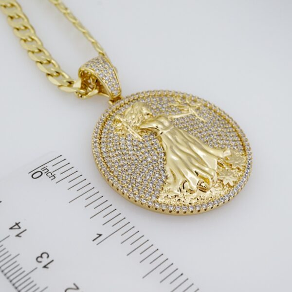 Cadena de Hombre en Acero Bañada en Oro 14k – MCH032 - Imagen 3