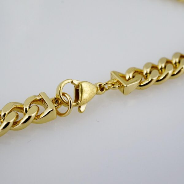 Gargantilla de Acero Bañada en Oro 14k - NK018 - Imagen 3