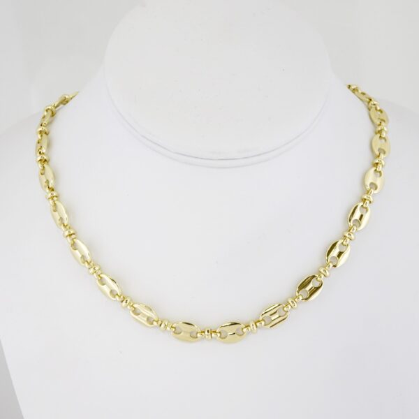 Gargantilla de Acero Bañada en Oro 14k - NK017