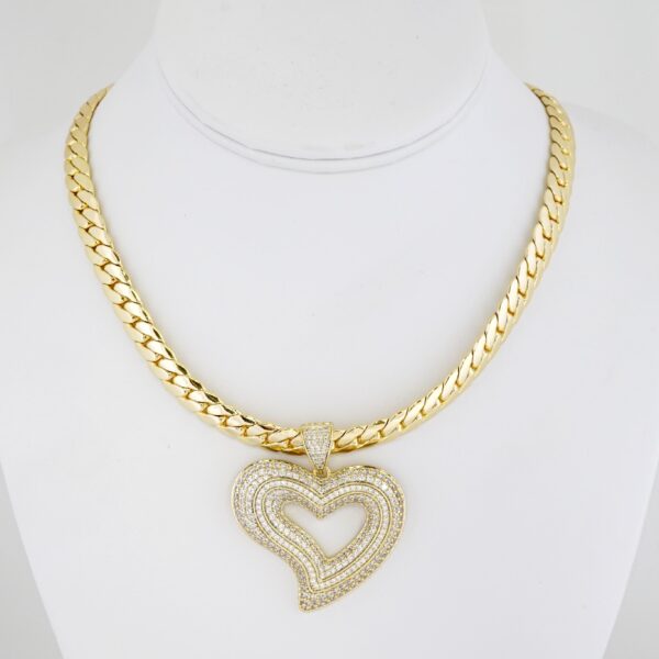 Gargantilla de Acero Bañada en Oro 14k - NK014