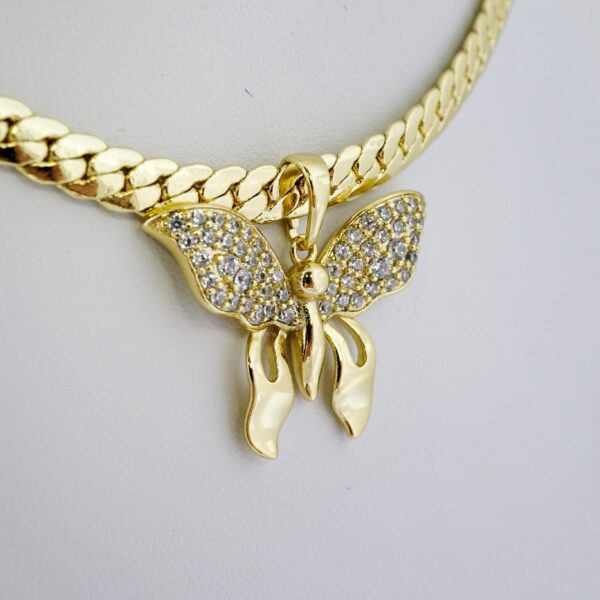 Gargantilla de Acero Bañada en Oro 14k - NK016 - Imagen 2