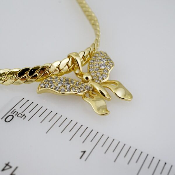 Gargantilla de Acero Bañada en Oro 14k - NK016 - Imagen 3