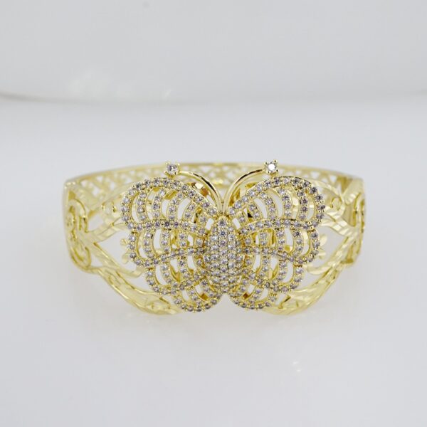 Manilla de Acero Bañada en Oro 14k - BA027