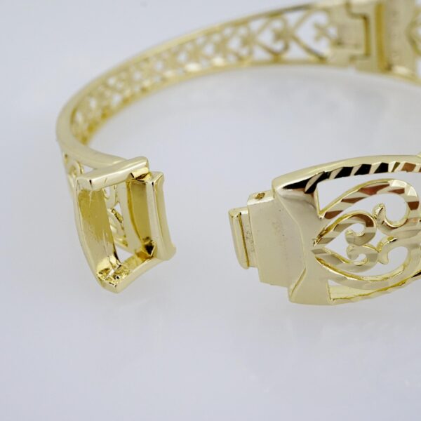 Manilla de Acero Bañada en Oro 14k - BA027 - Imagen 3