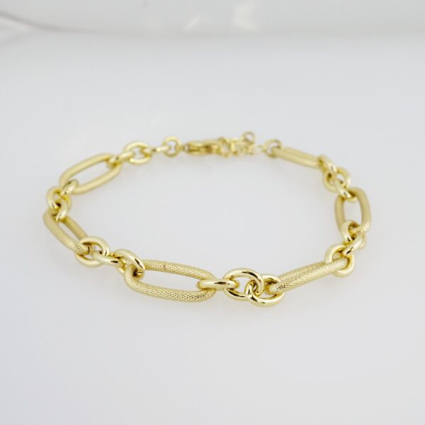 Brazalete de Acero Bañado en Oro 14k - BR042