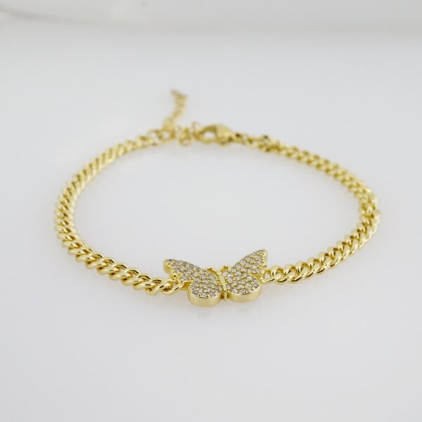 Brazalete de Acero Bañado en Oro 14k - BR041