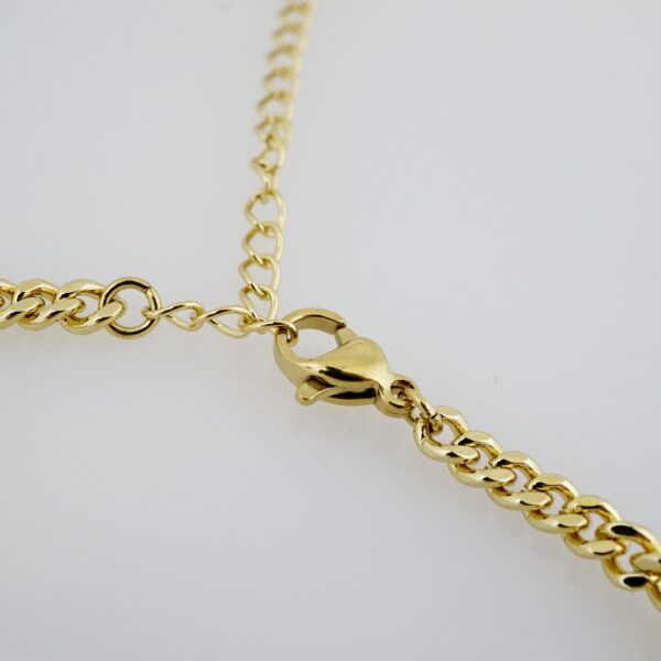 Brazalete de Acero Bañado en Oro 14k - BR041 - Imagen 3