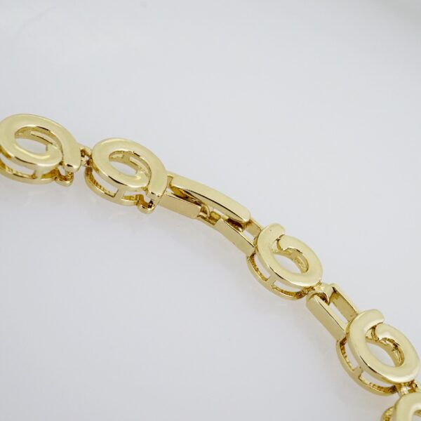 Brazalete de Acero Bañado en Oro 14k - BR038 - Imagen 3