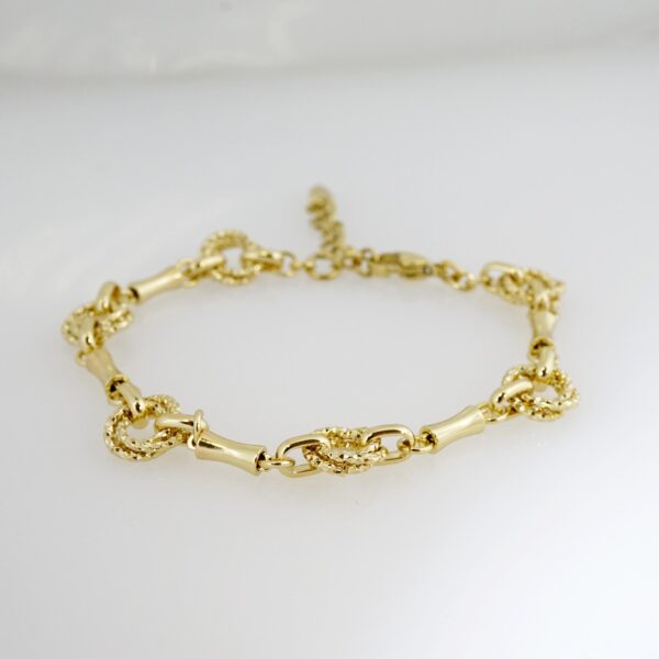 Brazalete de Acero Bañado en Oro 14k - BR039