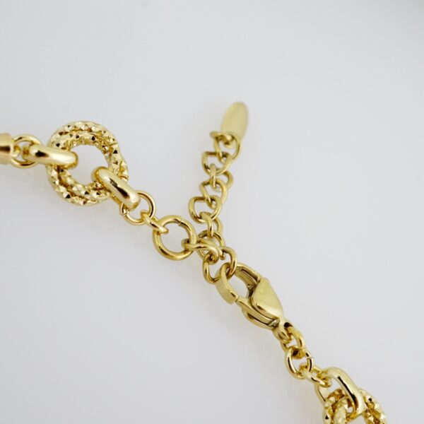 Brazalete de Acero Bañado en Oro 14k - BR039 - Imagen 3