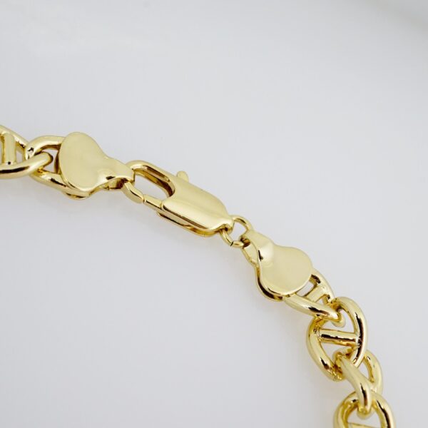 Brazalete de Acero Bañado en Oro 14k - BR035 - Imagen 3