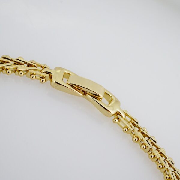 Brazalete de Acero Bañado en Oro 14k - BR034 - Imagen 3