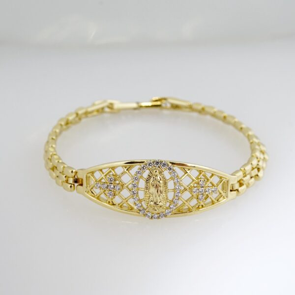 Brazalete de Acero Bañado en Oro 14k - BR033
