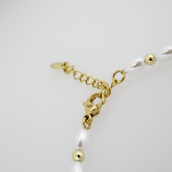 Brazalete de Acero Bañado en Oro 14k - BR032 - Imagen 3