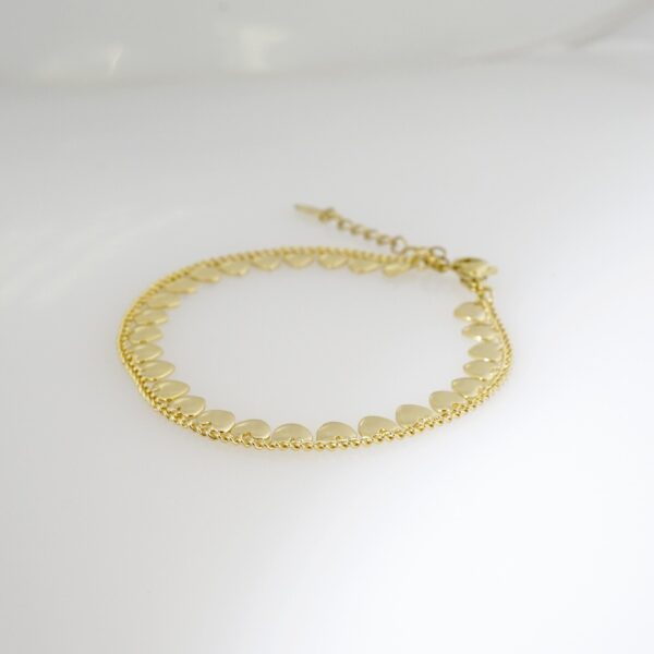 Brazalete de Acero Bañado en Oro 14k - BR031