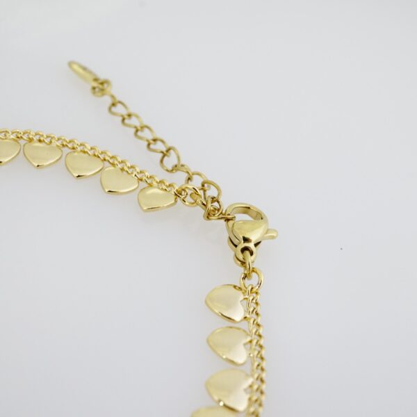 Brazalete de Acero Bañado en Oro 14k - BR031 - Imagen 3