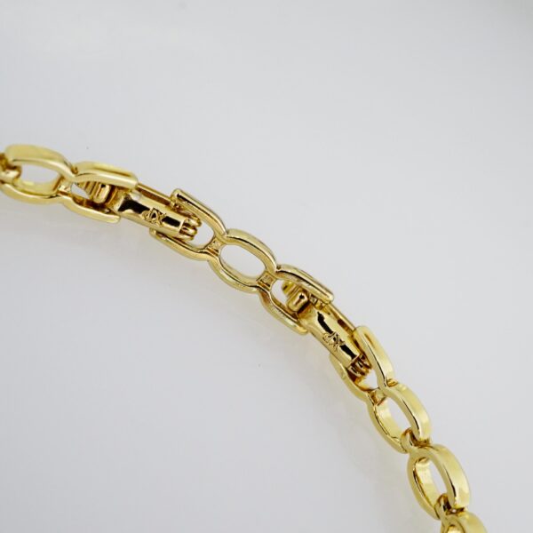 Brazalete de Acero Bañado en Oro 14k - BR029 - Imagen 3