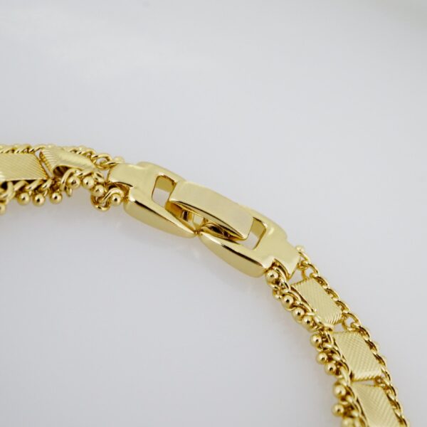 Brazalete de Acero Bañado en Oro 14k - BR022 - Imagen 3