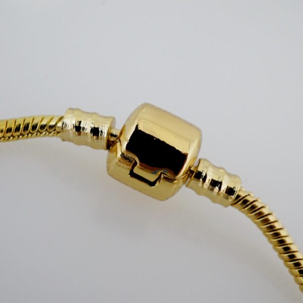Brazalete de Acero Bañado en Oro 14k - BR018 - Imagen 3