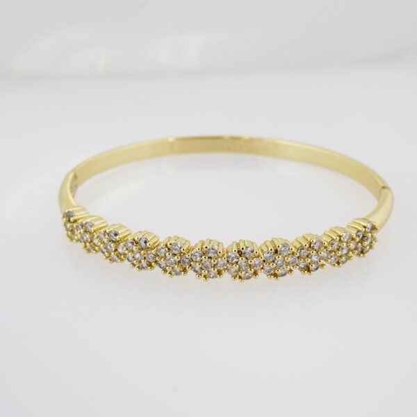 Pulso de Acero Bañado en Oro 14k - BA024