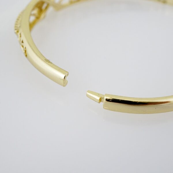 Pulso de Acero Bañado en Oro 14k - BA022 - Imagen 3
