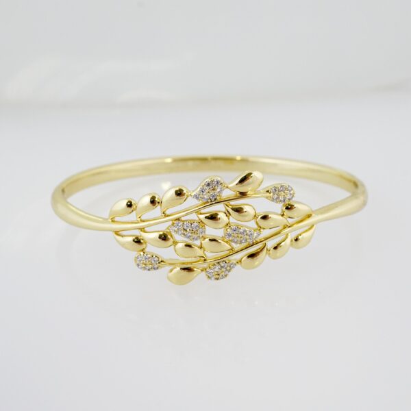 Pulso de Acero Bañado en Oro 14k - BA021