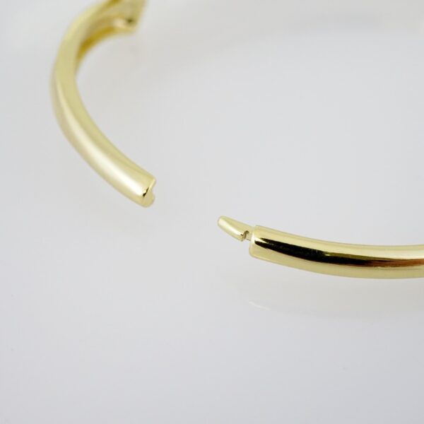 Pulso de Acero Bañado en Oro 14k - BA020 - Imagen 3