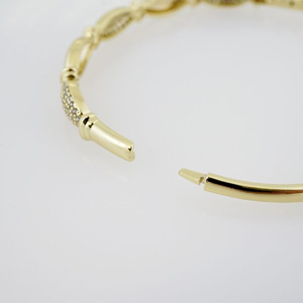 Pulso de Acero Bañado en Oro 14k - BA019 - Imagen 3