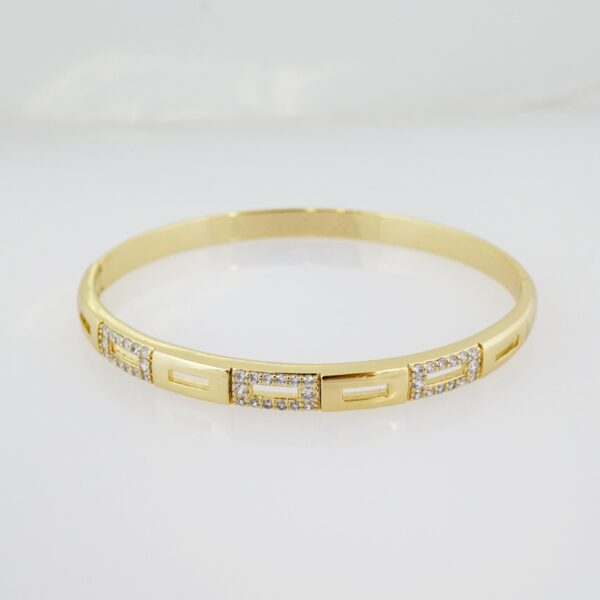 Pulso de Acero Bañado en Oro 14k - BA018
