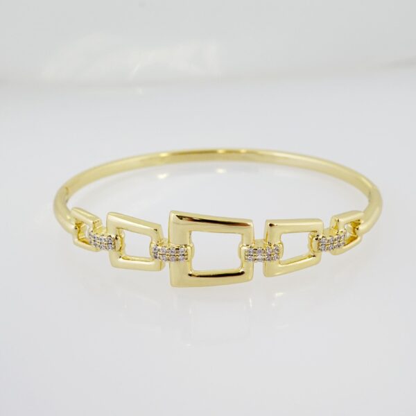 Pulso de Acero Bañado en Oro 14k - BA017