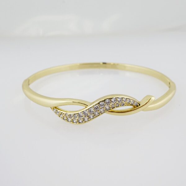 Pulso de Acero Bañado en Oro 14k - BA016