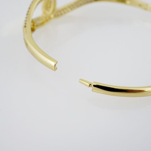 Pulso de Acero Bañado en Oro 14k - BA015 - Imagen 3