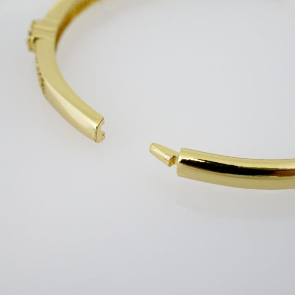Pulso de Acero Bañado en Oro 14k - BA014 - Imagen 3